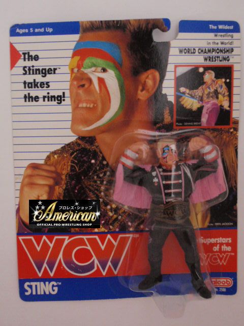 WCW 　galoob社製　　スティング(ジャケット)　‘９１年ヨーロッパ限定   UＫカード版